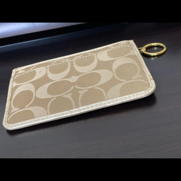 Coach poppy collection metallic wallet wristlet - Picture 5 of 9